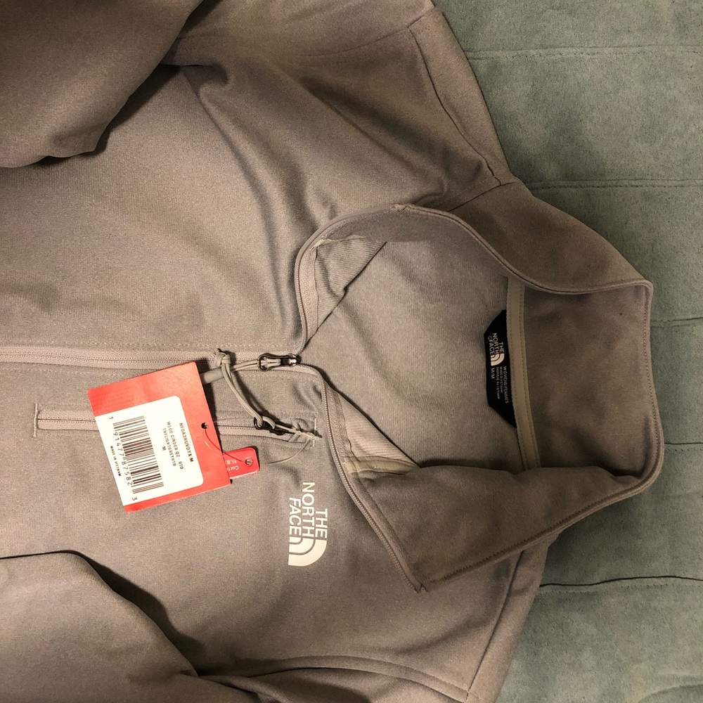 Woman brand new Northface train pull over
